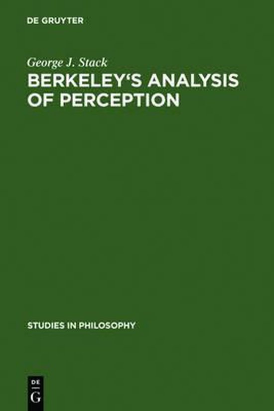 Studies in Philosophy21 Berkeley's analysis of perception