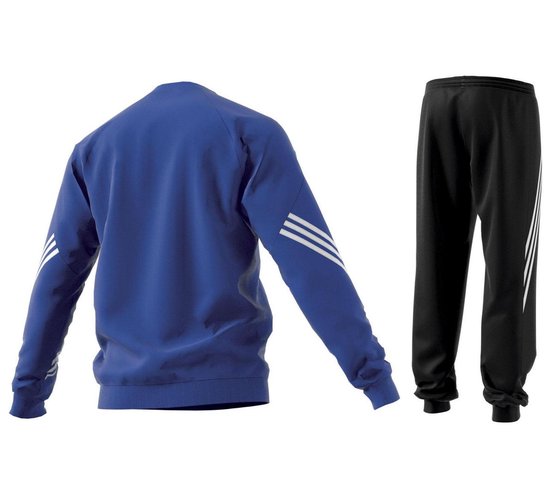 Treble roddel Muf adidas Sereno 14 Trainingspak Heren - blauw/zwart/wit | bol.com