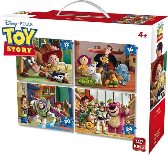 Disney 4in 1 Puzzle Toy Story - Vier Kinderpuzzels in een Koffertje ...
