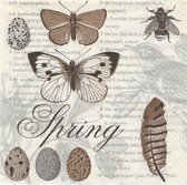 Paper+Design servetten "Spring library"