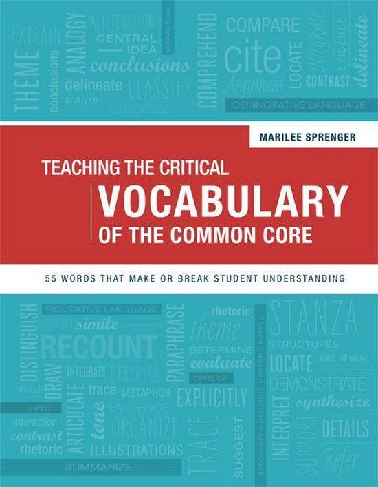 Teaching the Critical Vocabulary of the Common Core - cover