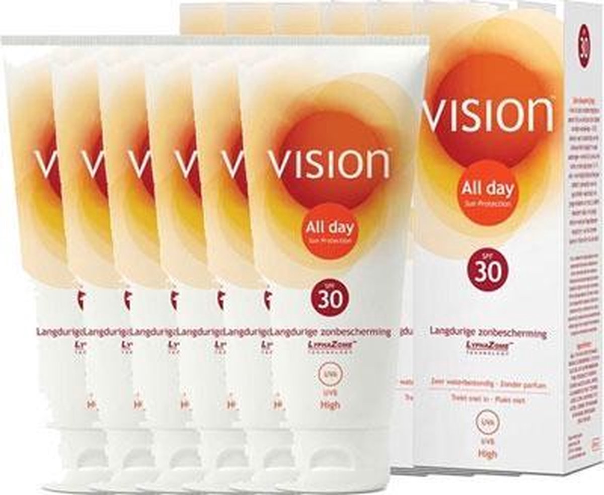 Vision All Day Zonnebrand Sun Protection High Factor(spf)30 Voordeelverpakking