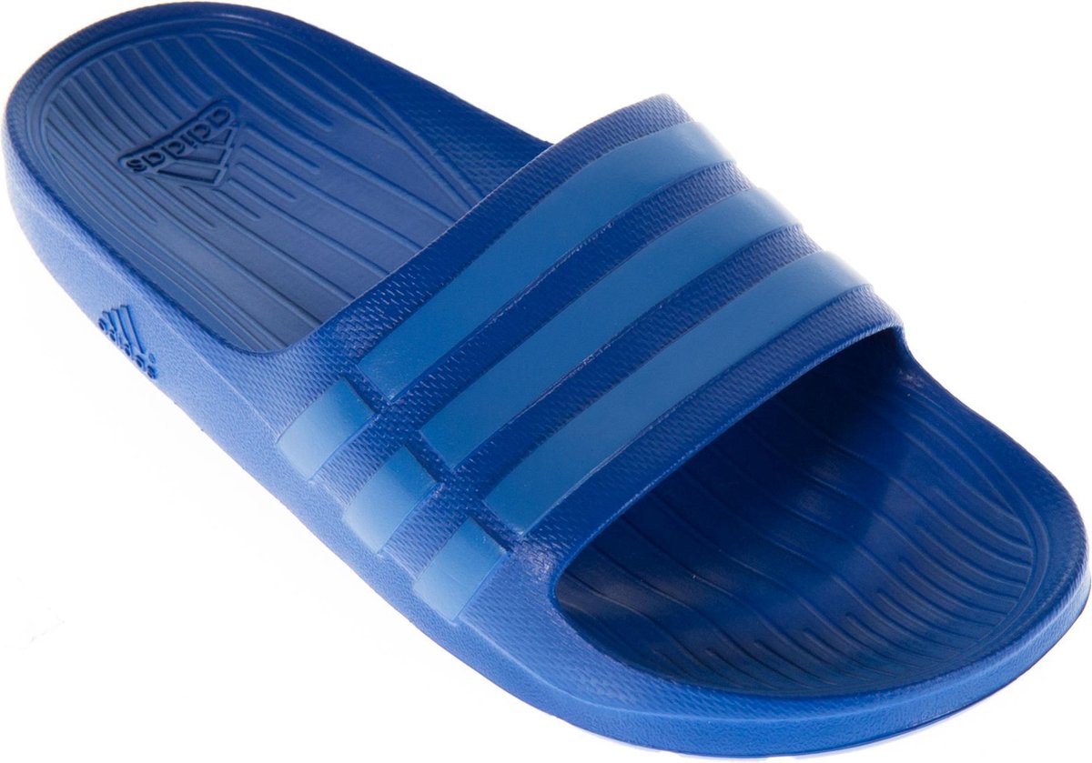 adidas Duramo Slide Badslipper Slippers - Maat 40 2/3 - Unisex - blauw |  bol.com