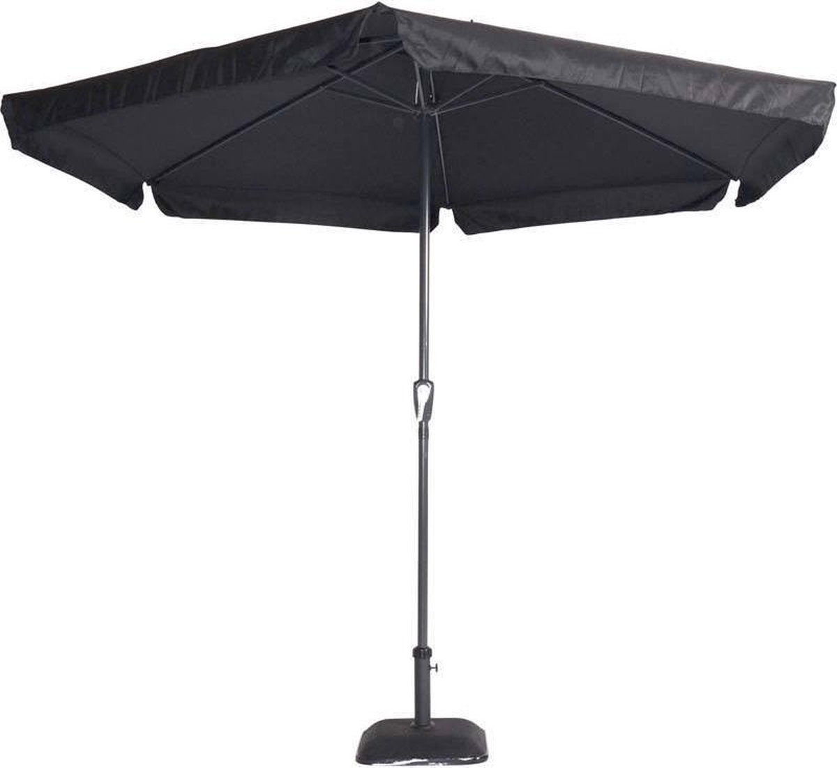Parasol Gemini, Zwart, 3 meter