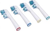 Opzetborstels Dual Clean passend op Oral-B 4 stuks - Qatrixx SB-417A