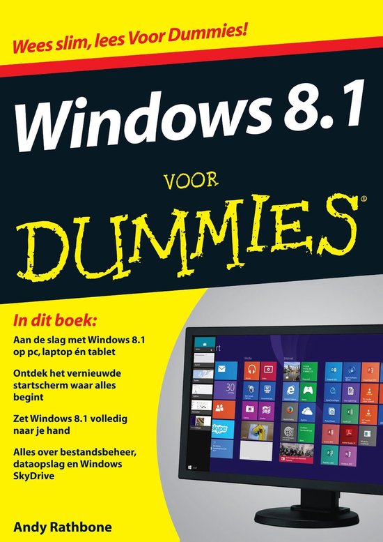 Cover van het boek 'Windows 8.1 voor Dummies' van Andy Rathbone