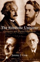 De kaft van het boek "The Symbolic Universe" toont vier portretten van mannen, met de titel en ondertitel.