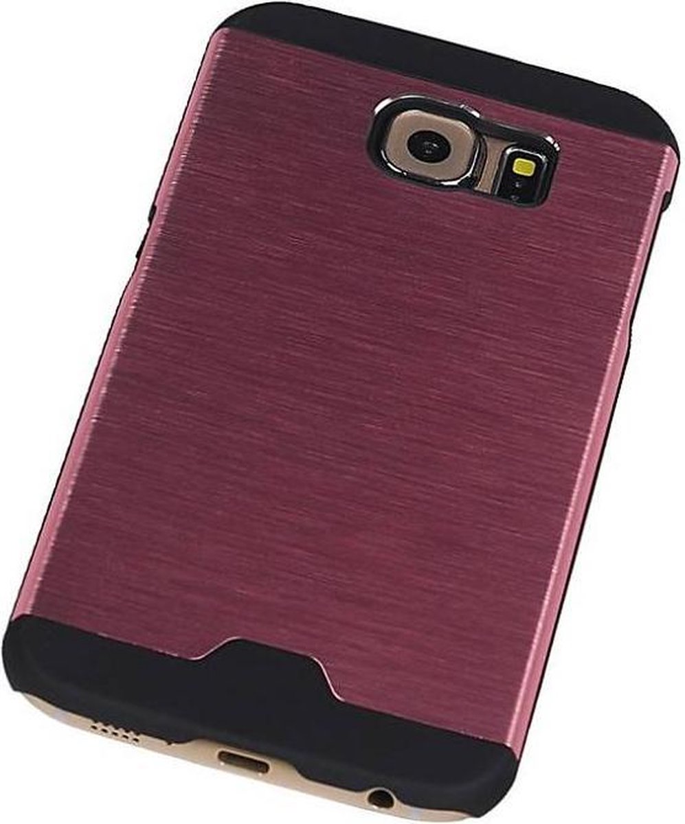 Lichte Aluminium Hardcase Geschikt voor Samsung Galaxy S6 G920F Roze