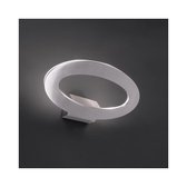 Zoomoi Oval II - Wandlamp - Geborsteld Aluminium
