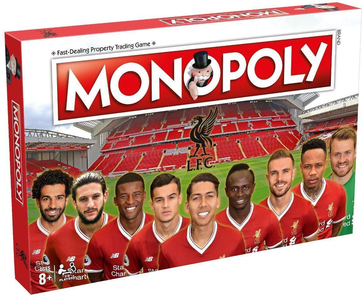 Monopoly Liverpool F.C.- Engelstalig Bordspel