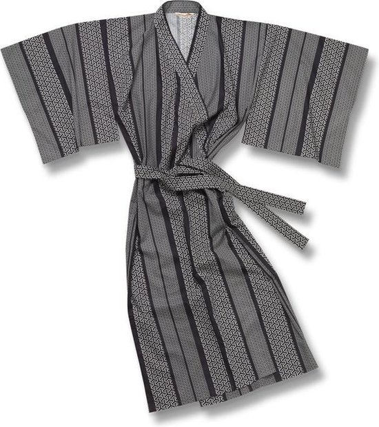 TA-HWA - Japanse Kimono - Heren Yukata - Zwart - Geo - One Size | bol.com