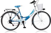 Wings Diva - Kinderfiets - Meisjes - Blauw;Wit - 40 cm