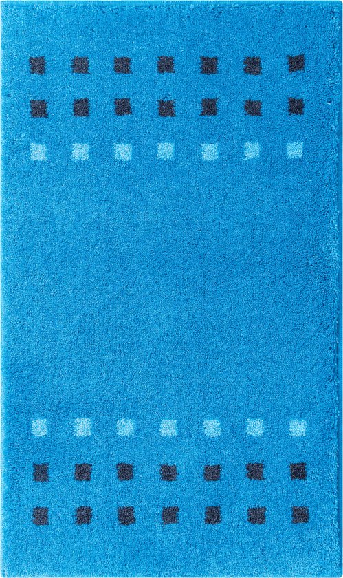 Casilin Badmat Antislip 120 x 70 - Water absorberende Badkamermat - Wasbaar - Blauw