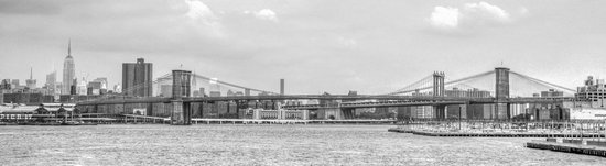 Foto op Canvas, Brooklyn Bridge  (80x20cm)