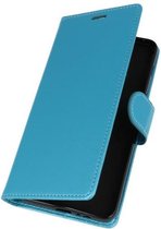 Turquoise Wallet Case Hoesje voor Motorola Moto E5 Plus