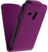 Xccess Leather Flip Case Samsung Galaxy SIII mini I8190 Purple