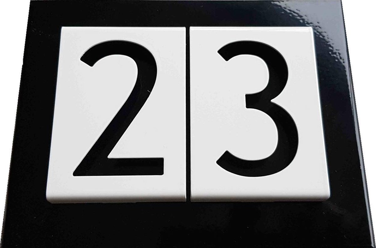 Number2go huisnummer 2 cijfers modern