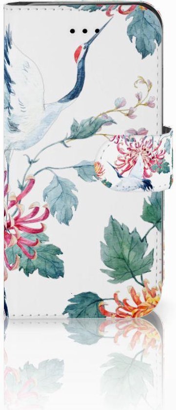 Foto: Book case iphone 7 8 se 2020 se 2022 hoesje bird flowers