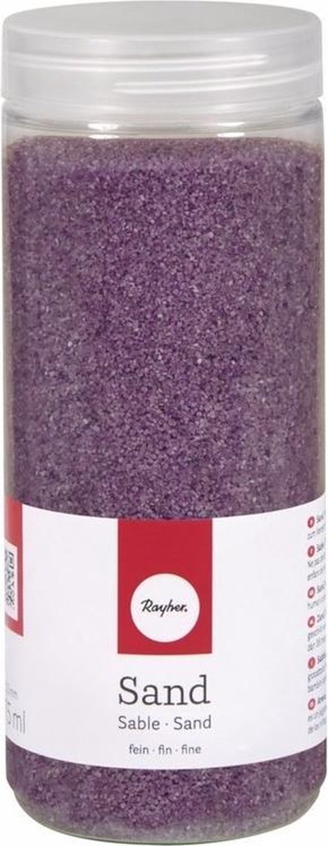 Fijn decoratie zand lila 475 ml - decoratie - zandkorrels / knutselmateriaal