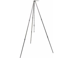 MFH - Fox Outdoor - Compacte driepoot 80 cm. demontabel voor kookketel - met ketting en haken