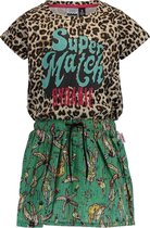 Vingino Meisjes Jurk - Multicolor Brown - Maat 8