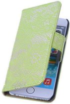 Lace Groen iPhone 5 5s Book/Wallet Case/Cover Hoesje