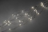 Konstsmide 6381 - Snoerverlichting - 200 lamps LED Cascade zilver 10 strengen druppels - 200 cm -24V - voor binnen - warmwit