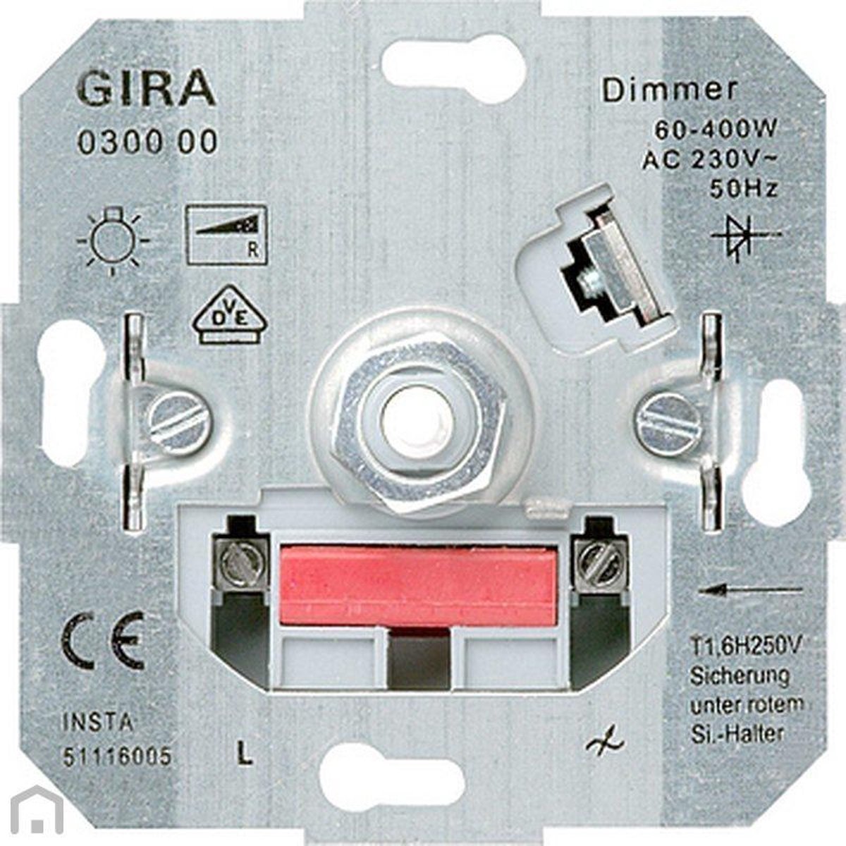 Gira Dimmer Inbouw 400W DraaiUit Element