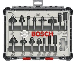 Bosch 2607017472 15-delige Frezenset in cassette - 8mm