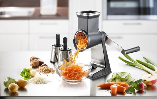 GEFU Trommelrasp Transforma - Zilver grijs