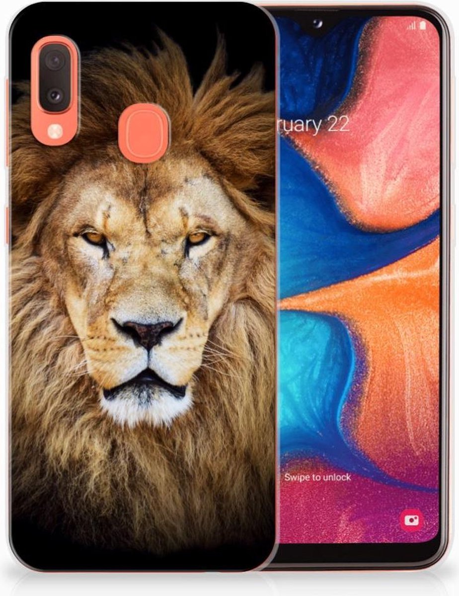 Samsung Galaxy A20e TPU Hoesje Leeuw