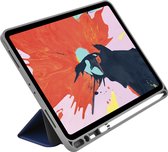 Étui / étui à rabat pour iPad Pro 11-2018 - Matériau solide, de haute qualité et durable - DEVIA Leather Case Pencil (cuir artificiel) - Zwart et avec support intégré pour Apple Pencil