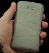 B2C Leather Case Samsung S5830i Galaxy Ace Washed Grey