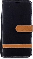 Denim Book Case - Huawei P20 Lite Hoesje - Zwart