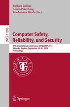 Lecture Notes in Computer Science 11093 - Computer Safety, Reliability, and Security