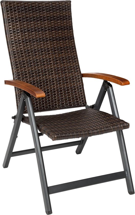 TecTake - tuinstoel relaxstoel klapstoel met hoge rugleuning - 402217 |  bol.com