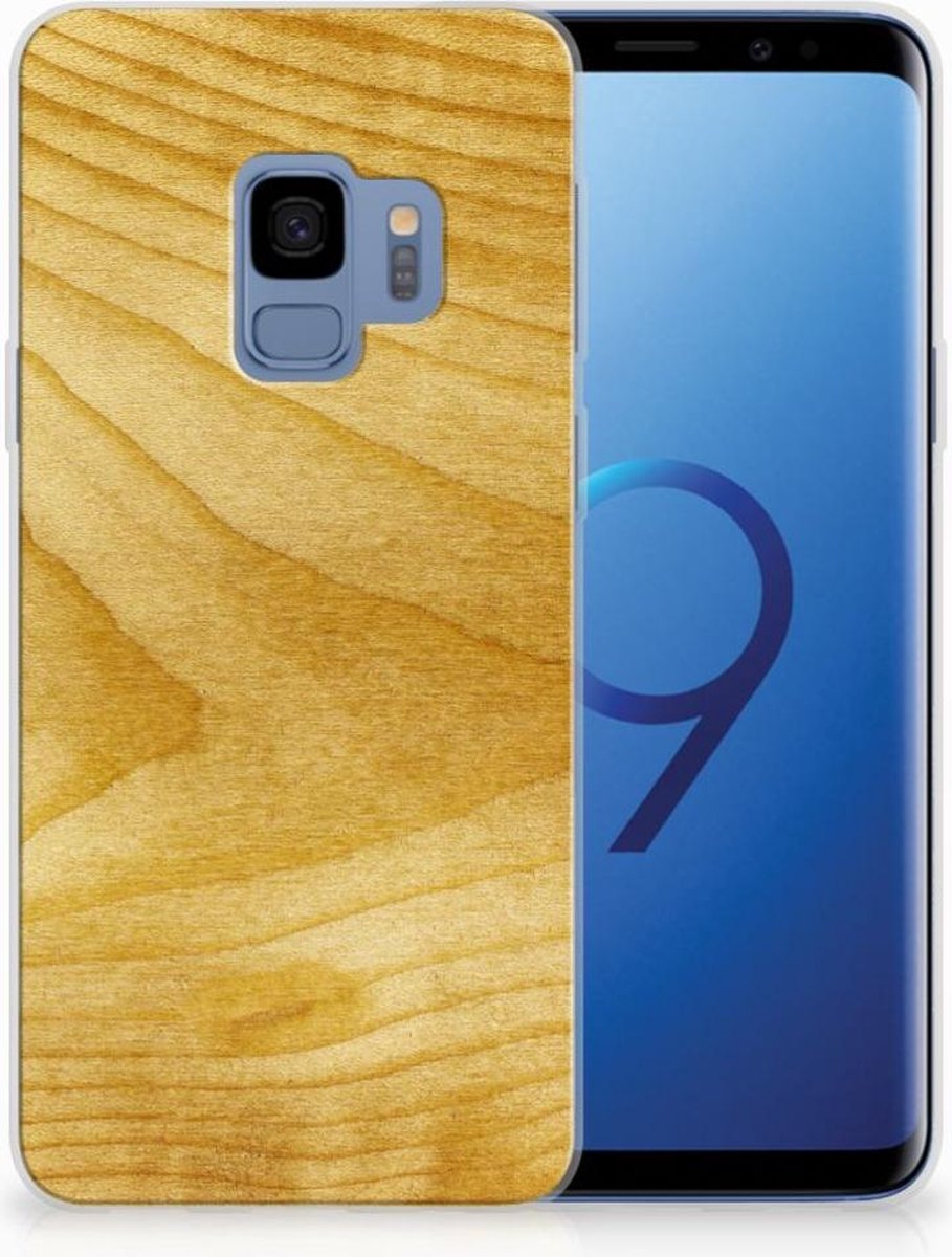 Samsung Galaxy S9 Bumper Hoesje Licht Hout