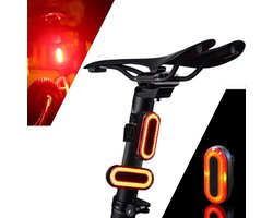 XANES Ultraheldere LED Fietsachterlicht - USB oplaadbaar - 100 Lumen - Oplaadbare Fietslamp