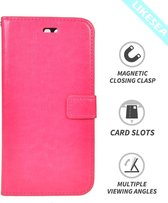 Huawei P10 lite portemonnee hoesje - Roze