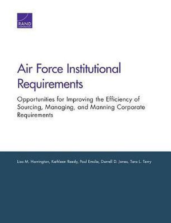 air-force-institutional-requirements-lisa-m-harrington-9780833095930