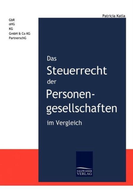 Das Steuerrecht der Personengesellschaften im Vergleich - cover