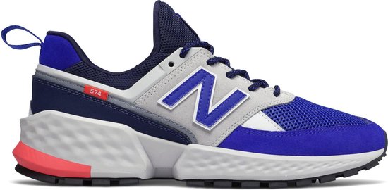 New Balance 574 Sport Sneakers - Maat 43 - Mannen - donker blauw/grijs/rood  | bol.com
