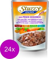 24x Stuzzy Hondenvoer Oceaanvis in Gelei 100 gr