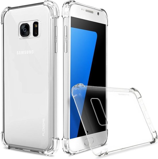bom Onschuldig Sloppenwijk Samsung Galaxy S7 Edge Shock Proof Hard Case met TPU Soft Frame hoesje -  Doorzichtig... | bol.com
