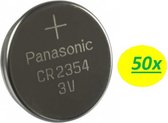 50x Panasonic CR2354 3Volt Lithium knoopcel batterij voor o.a. Polar CS600X, CS500 en CS400