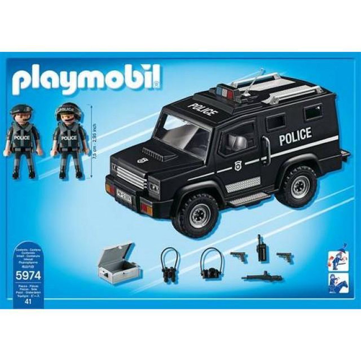 Geaccepteerd Bezwaar Vegetatie Playmobil Politie auto speciale eenheid | bol.com