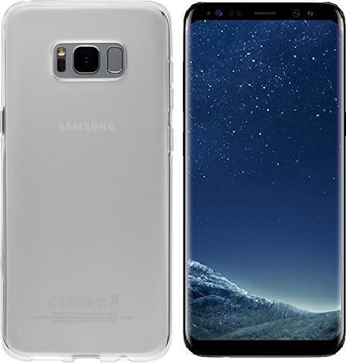 Geschikt voor Samsung Galaxy S8 Plus Mat Transparant TPU hoesje
