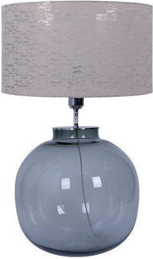 diefstal anker gemiddelde Tafellamp Glas+Kap Wit Modern design | bol.com