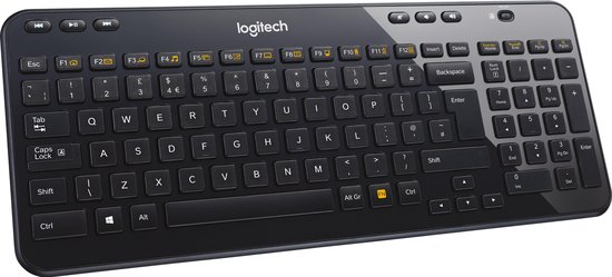 Logitech K360 - Draadloos Toetsenbord - QWERTY ISO - Zwart | bol.com