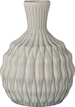 Bloomingville Structuur - Vaas - Blauw - h16 cm - Keramiek